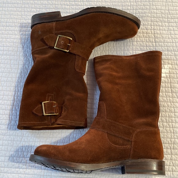 NWT Wmns Frye Natalie Mid Engineer Boots - Picture 3 of 9